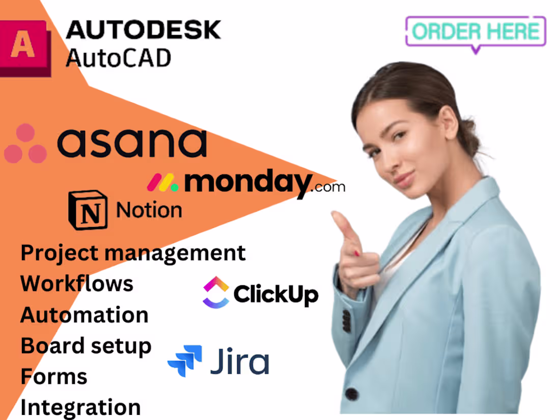 Cover image for Project Management | Clickup CRM & Dashboard | Asana Automation