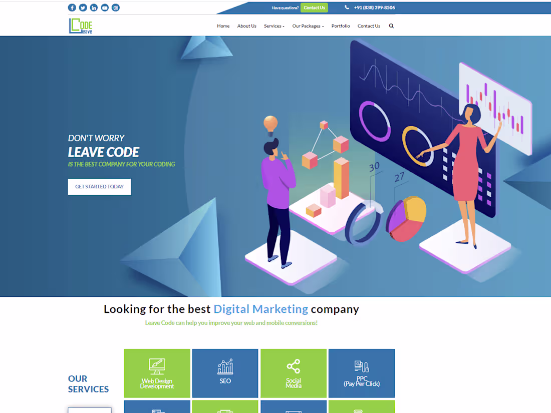 Cover image for Leavecode Website