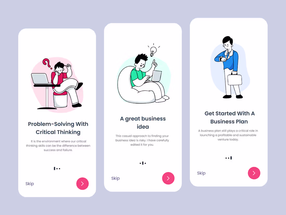 Cover image for Onboarding process - Mobile app