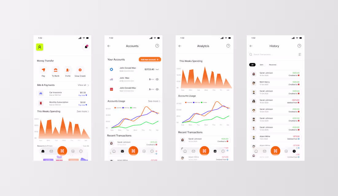 Cover image for A few recent mobile screens I’ve been working on and how doe...