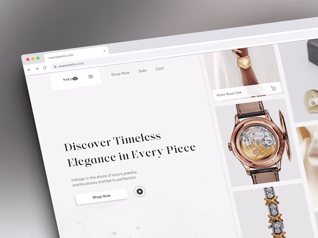 Cover image for UI Design for Online Luxury Jewelry Store