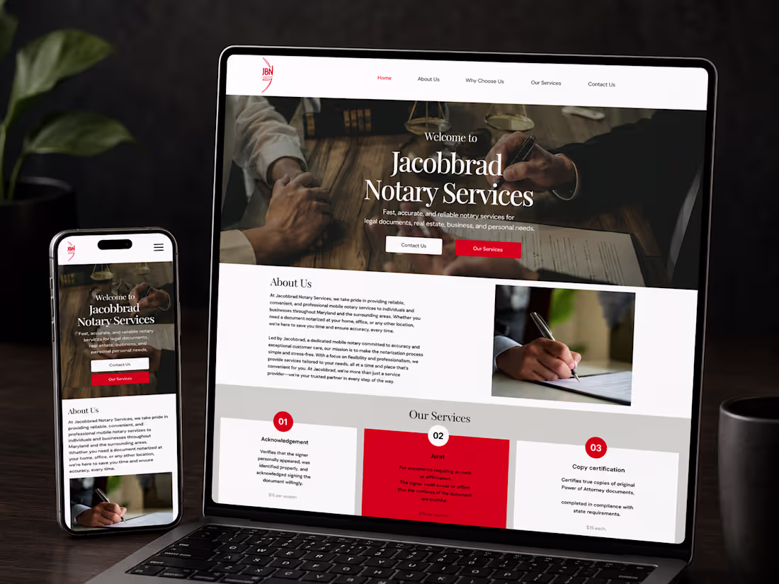 Cover image for Designed and developed a professional,