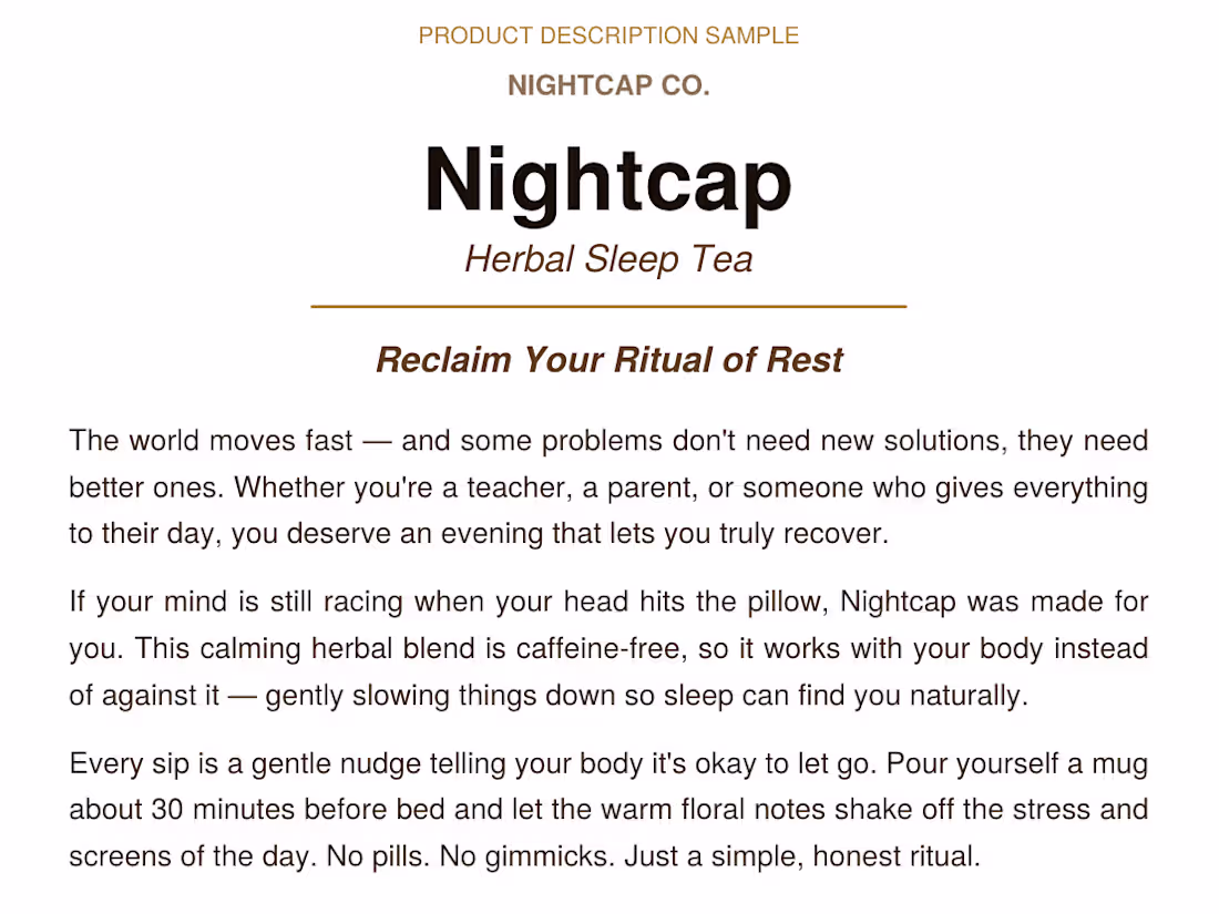 Cover image for This is a product description
