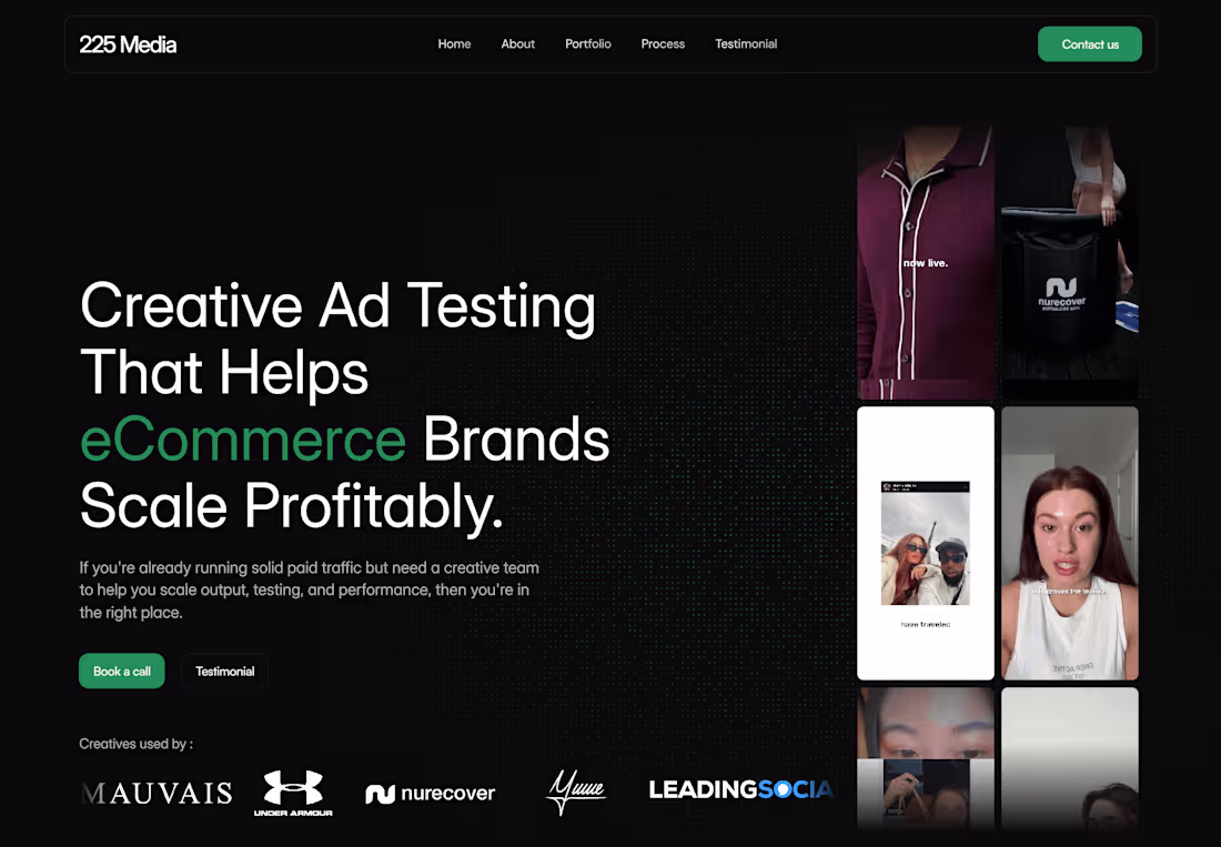 Cover image for Website Development for 225 Media