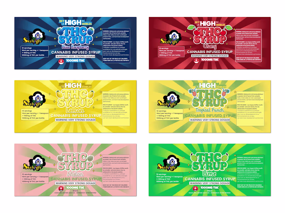 Cover image for THC Syrup Label Design Collection
Designed