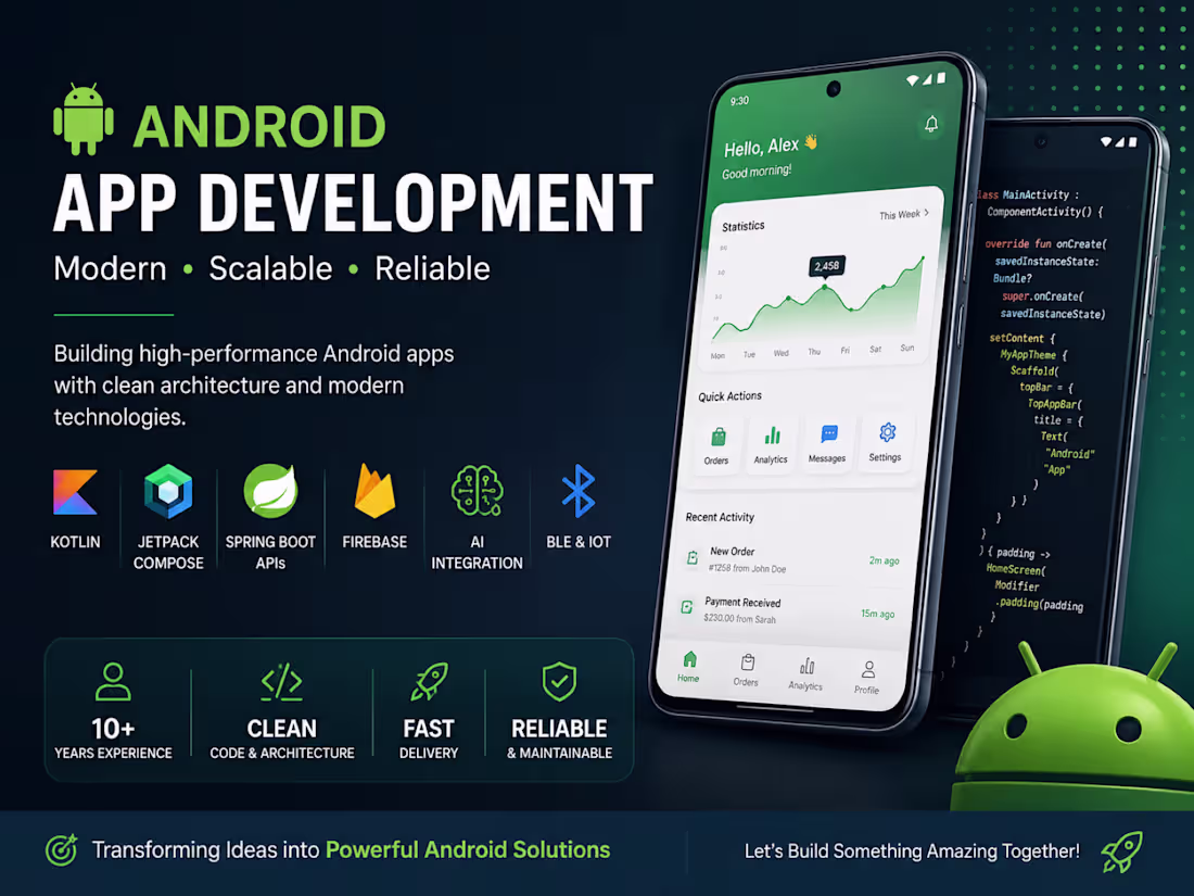 Cover image for I will build scalable Android apps using Kotlin