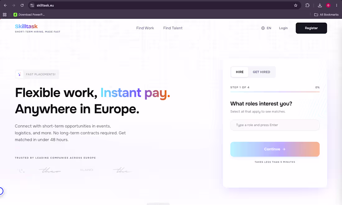 Cover image for Skilltask - A job application