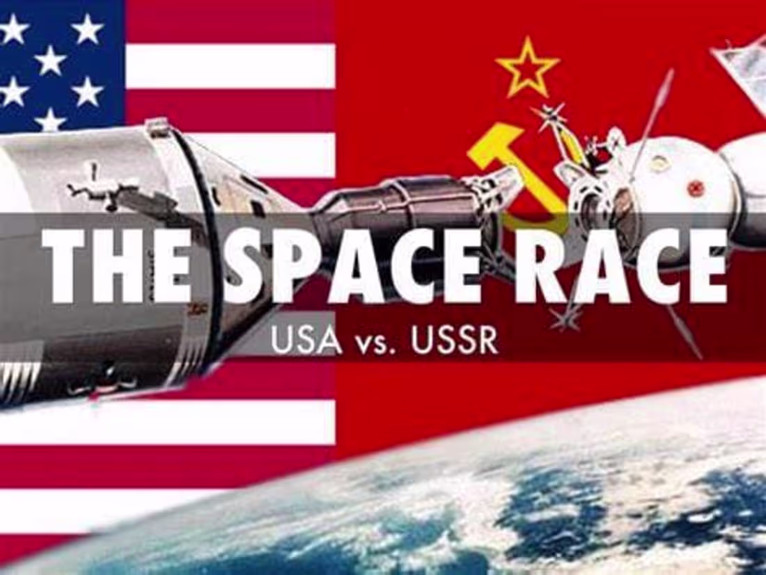 Cover image for "The Space Race: Innovations and Technological Breakthroughs 