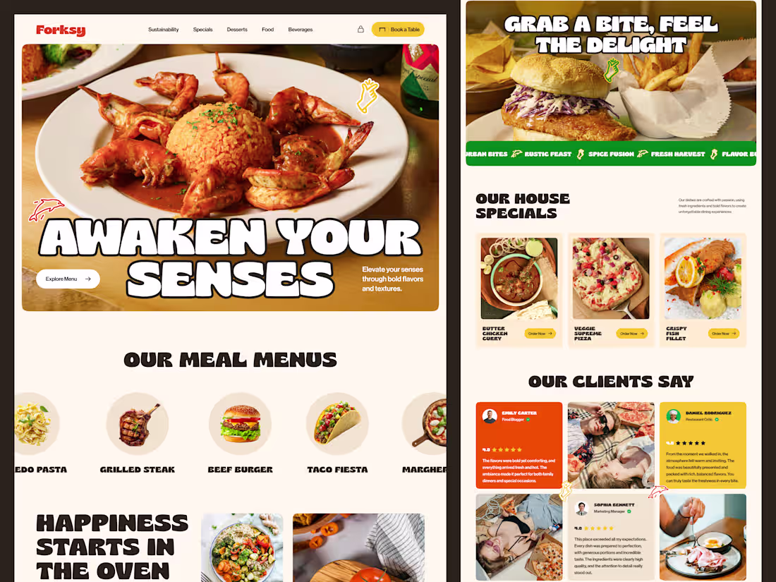 Cover image for Professional Restaurant & Food Website Design Services