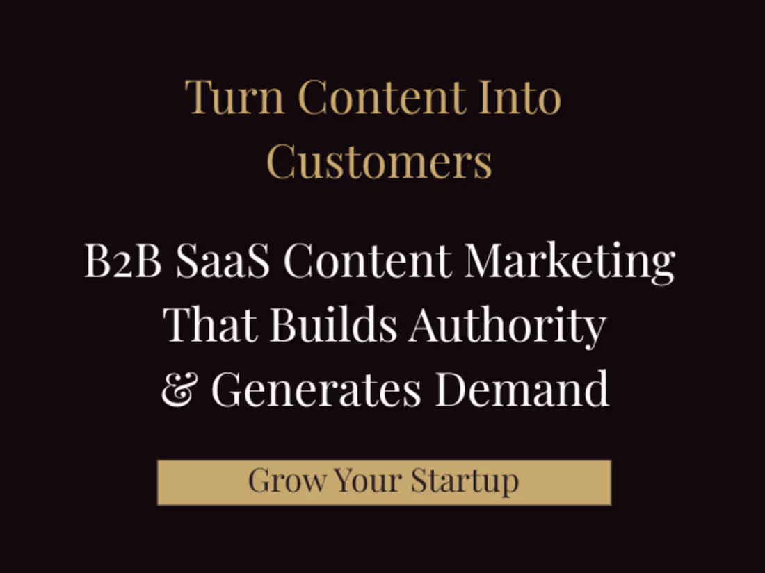 Cover image for B2B SaaS Content Marketing for AI & Startup Companies