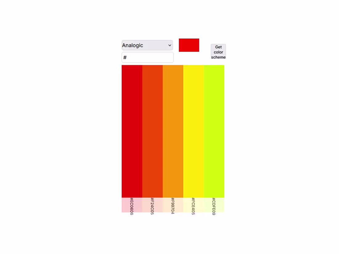 Cover image for Color Scheme Generator