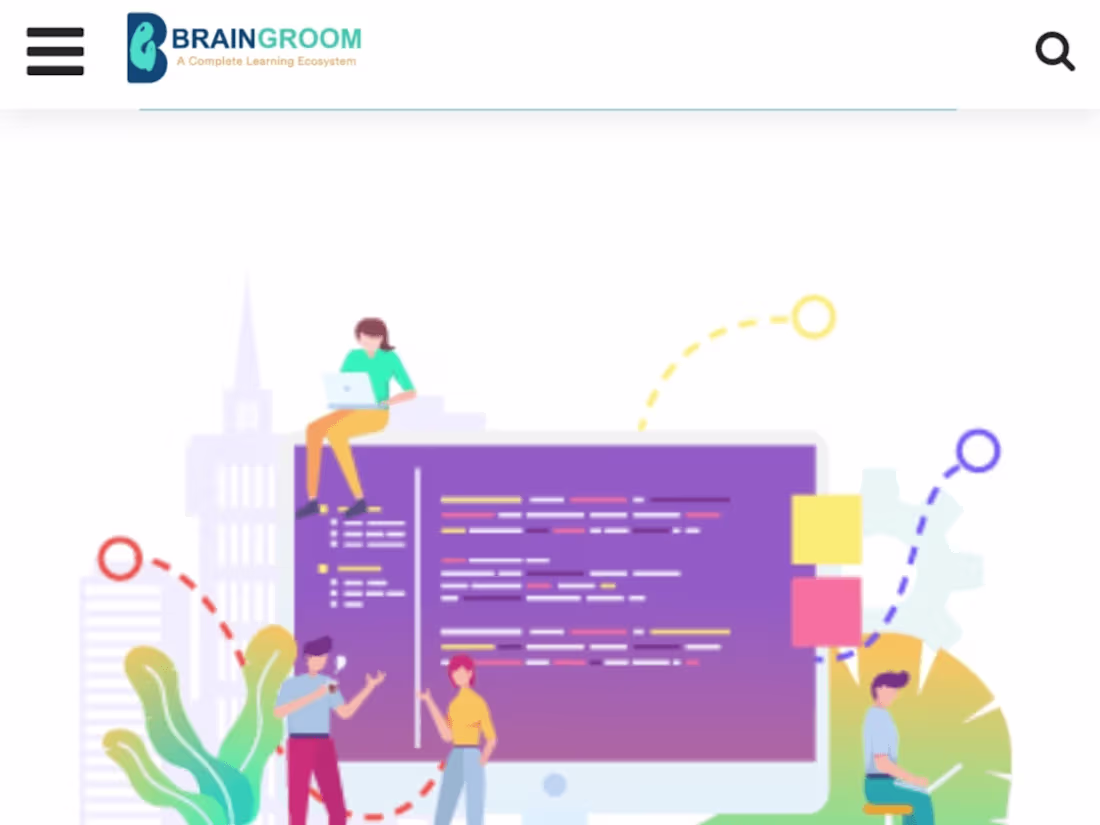 Cover image for Brain Groom - An online learning platform.