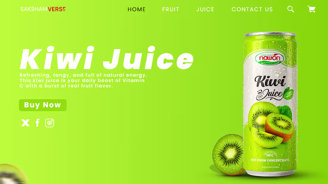 Cover image for A design inspired by the freshness of Kiwi 🥝✨