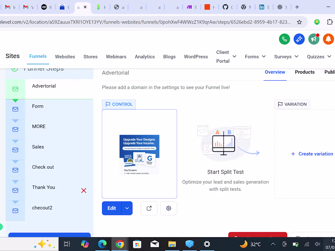 Cover image for Gohighlevel Sales funnel