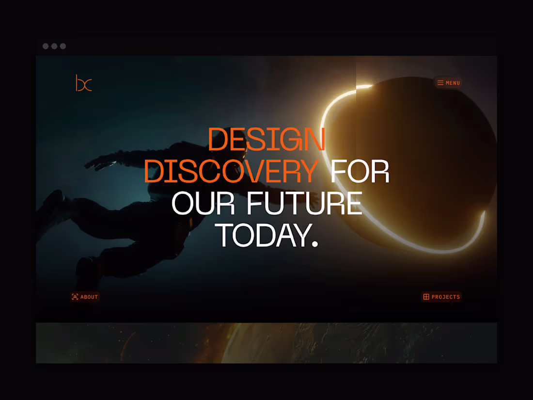 Cover image for BC space themed Framer template