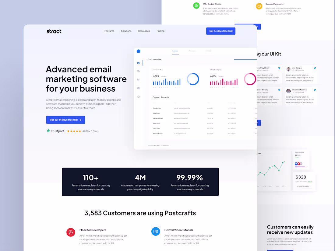 Cover image for Email Marketing SaaS Landing Page