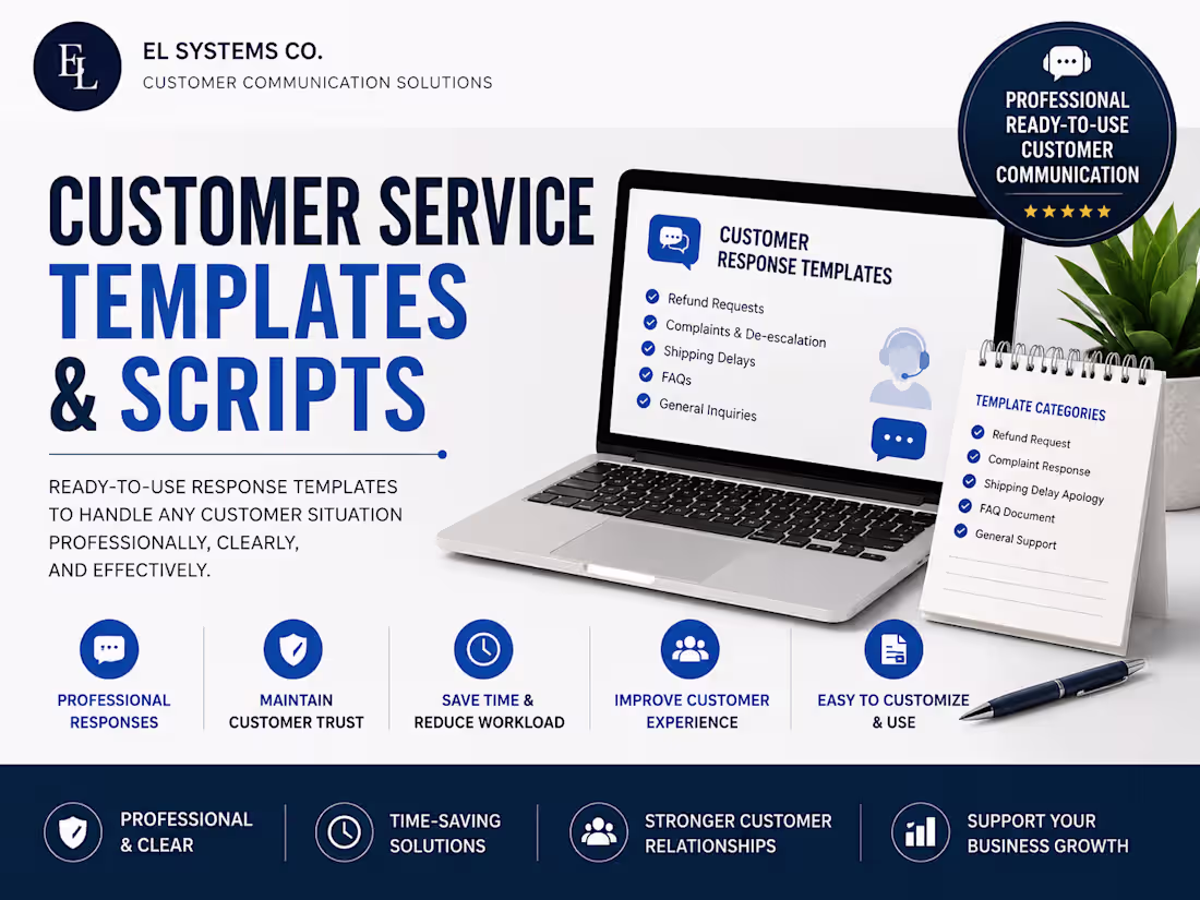 Cover image for Customer Service Templates & Scripts