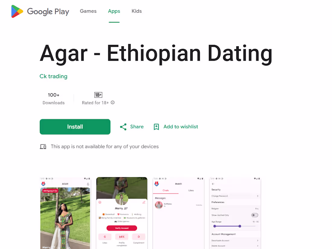 Cover image for Agar Dating App