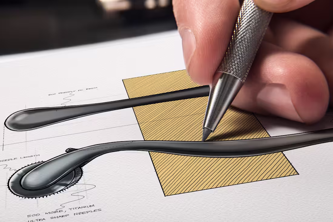 Cover image for Beard Derma Roller - Concept Design