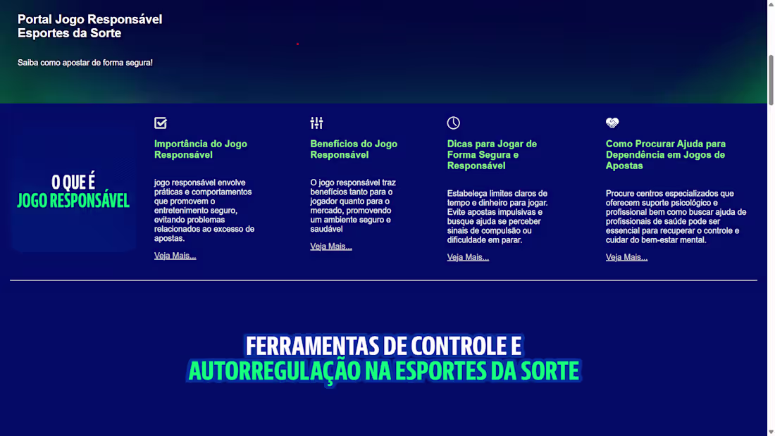 Cover image for Hub de Jogo Responsável