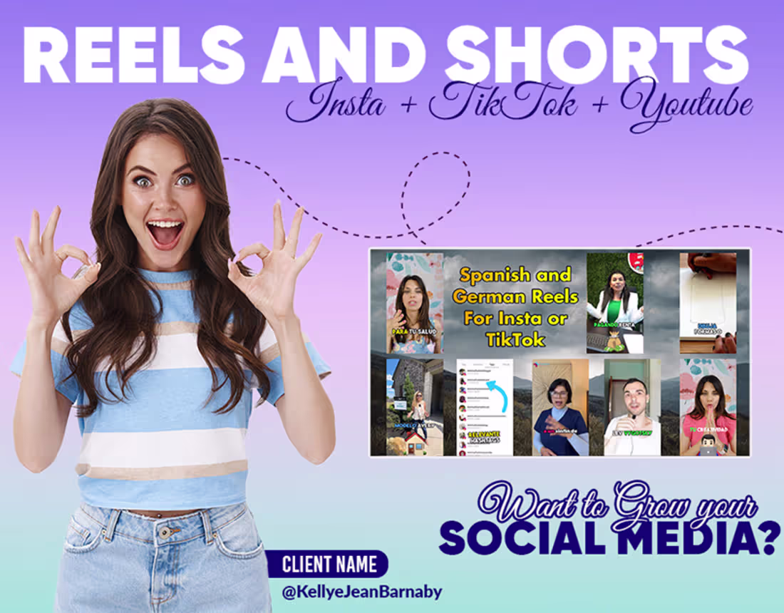 Cover image for Spanish and German Reels for Insta - TikTok