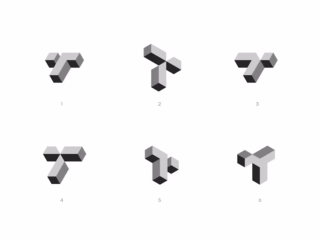 Cover image for 3D Letter T Logos