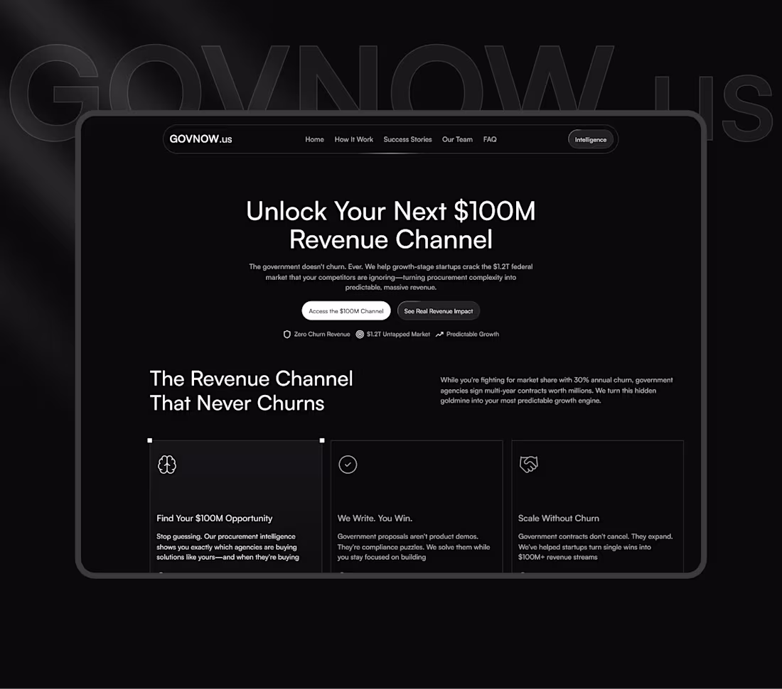 Cover image for GovNow – Figma Design & Webflow Development