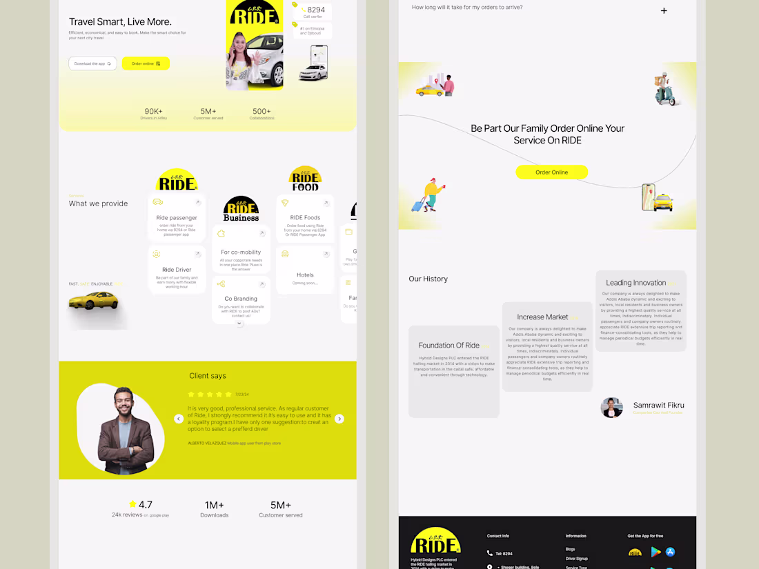Cover image for Ride Website DesignIt’s been almost exactly a year since thi...