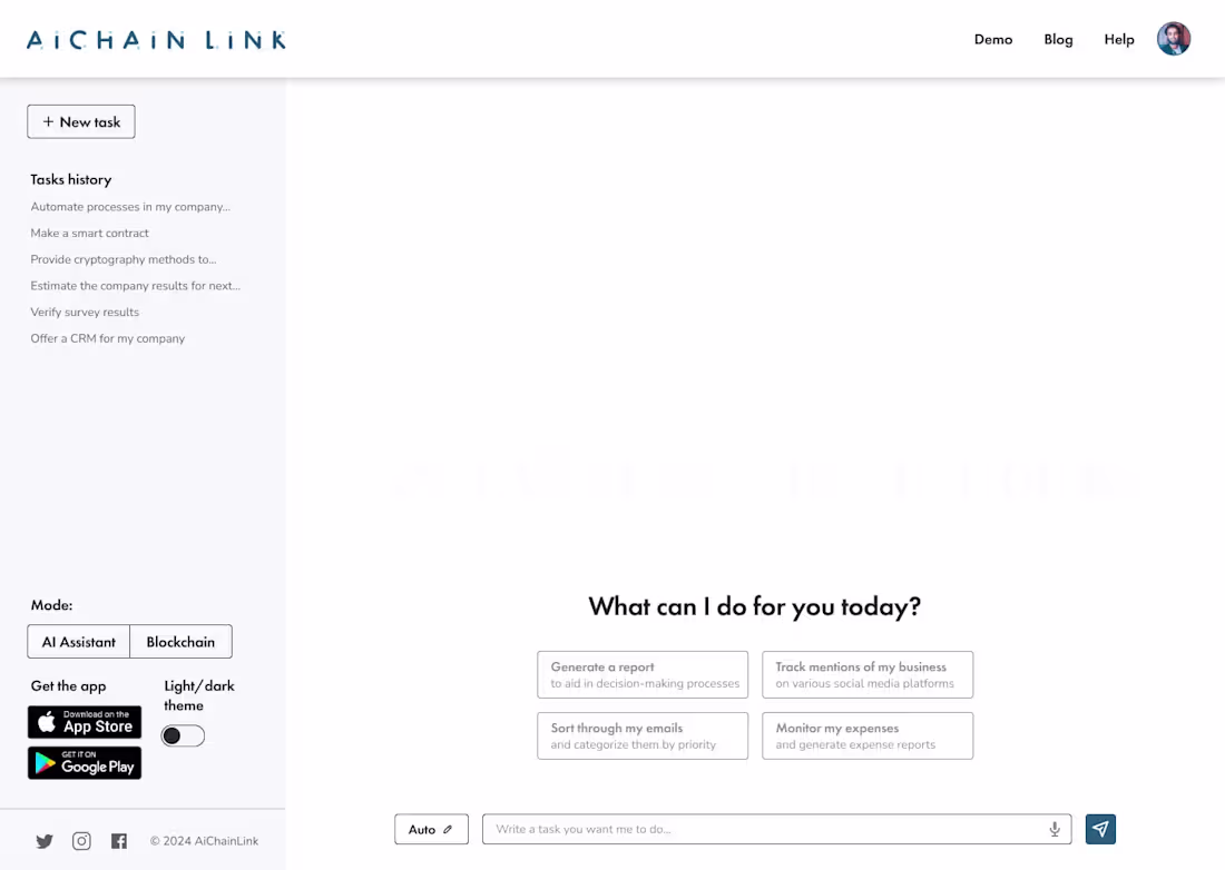 Cover image for AIChain Link Web App
