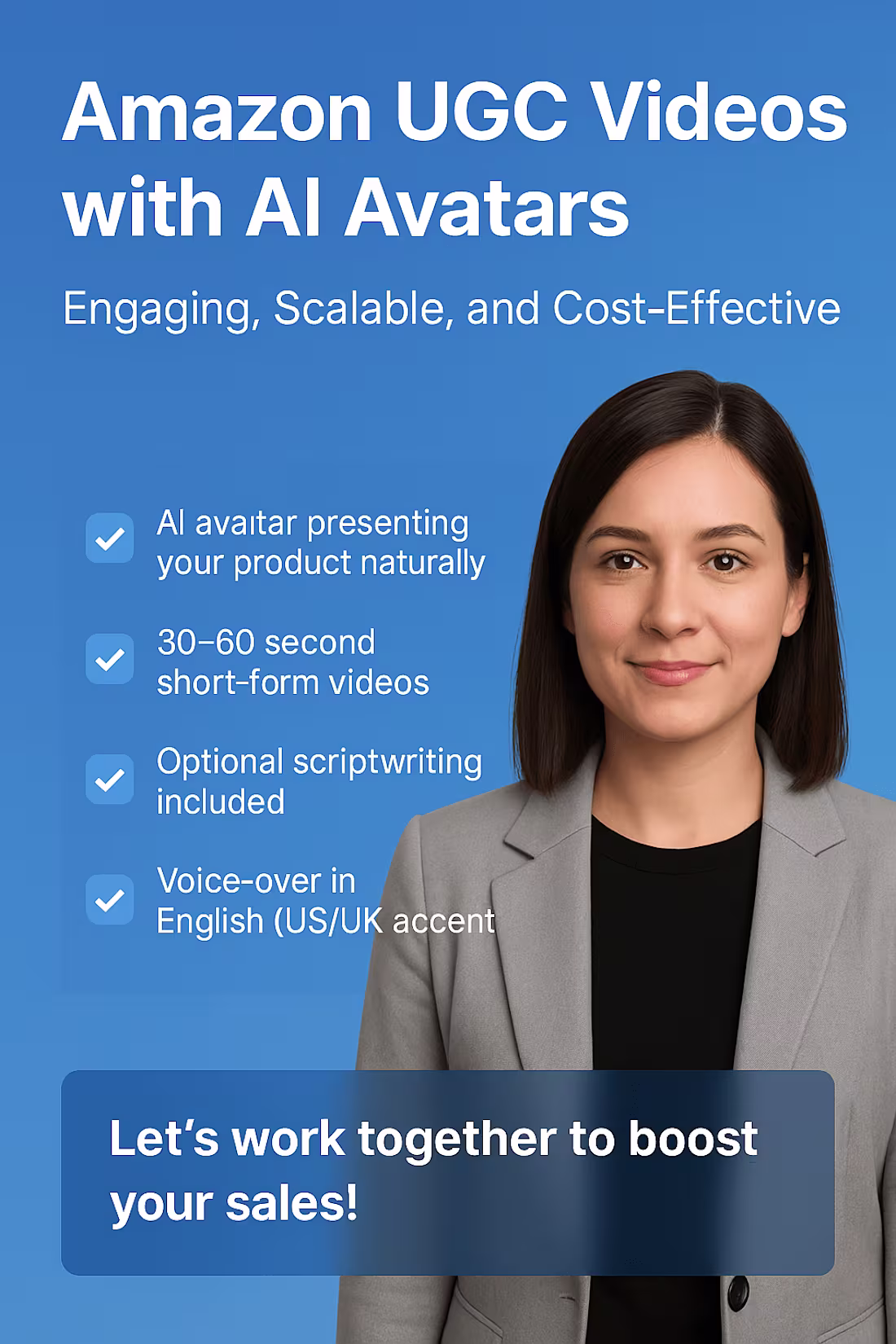 Cover image for Want to Create UGC Video your Amazon sales