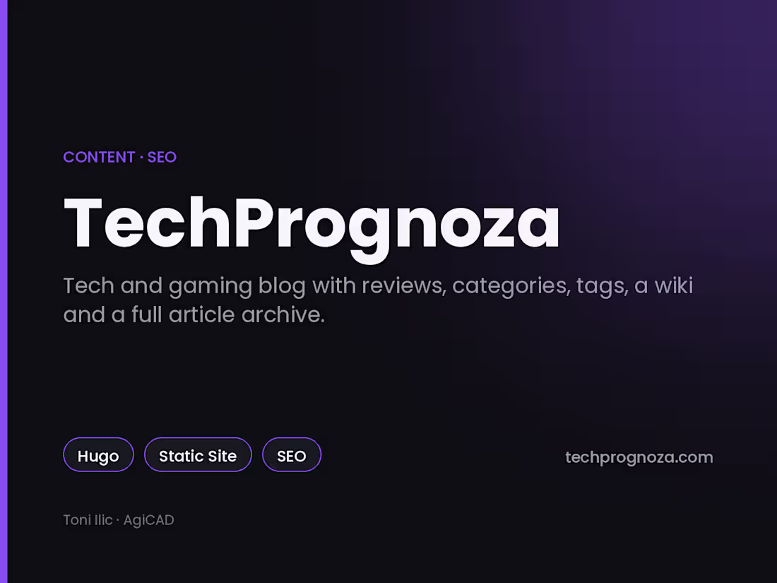 Cover image for TechPrognoza — a tech and