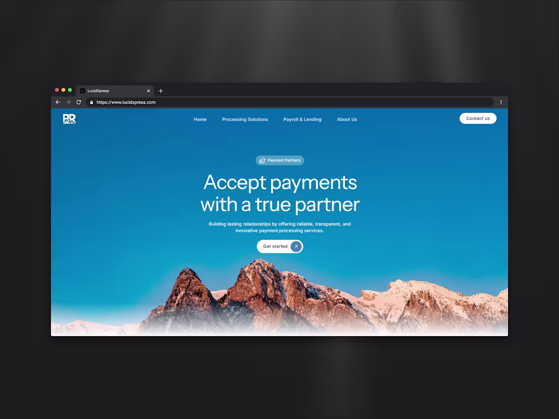 Cover image for Blue Ridge Payment Partners Website Redesign