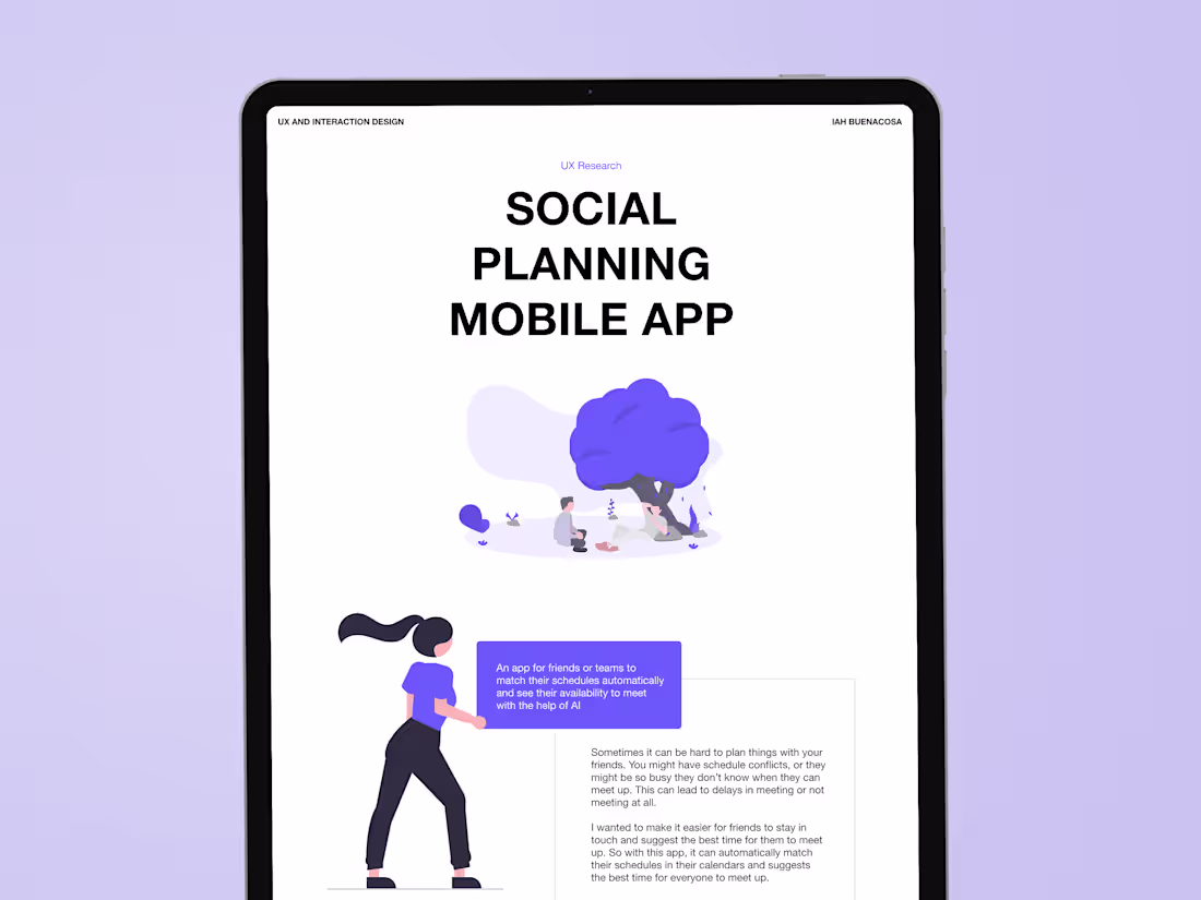 Cover image for Social Planning App Case Study