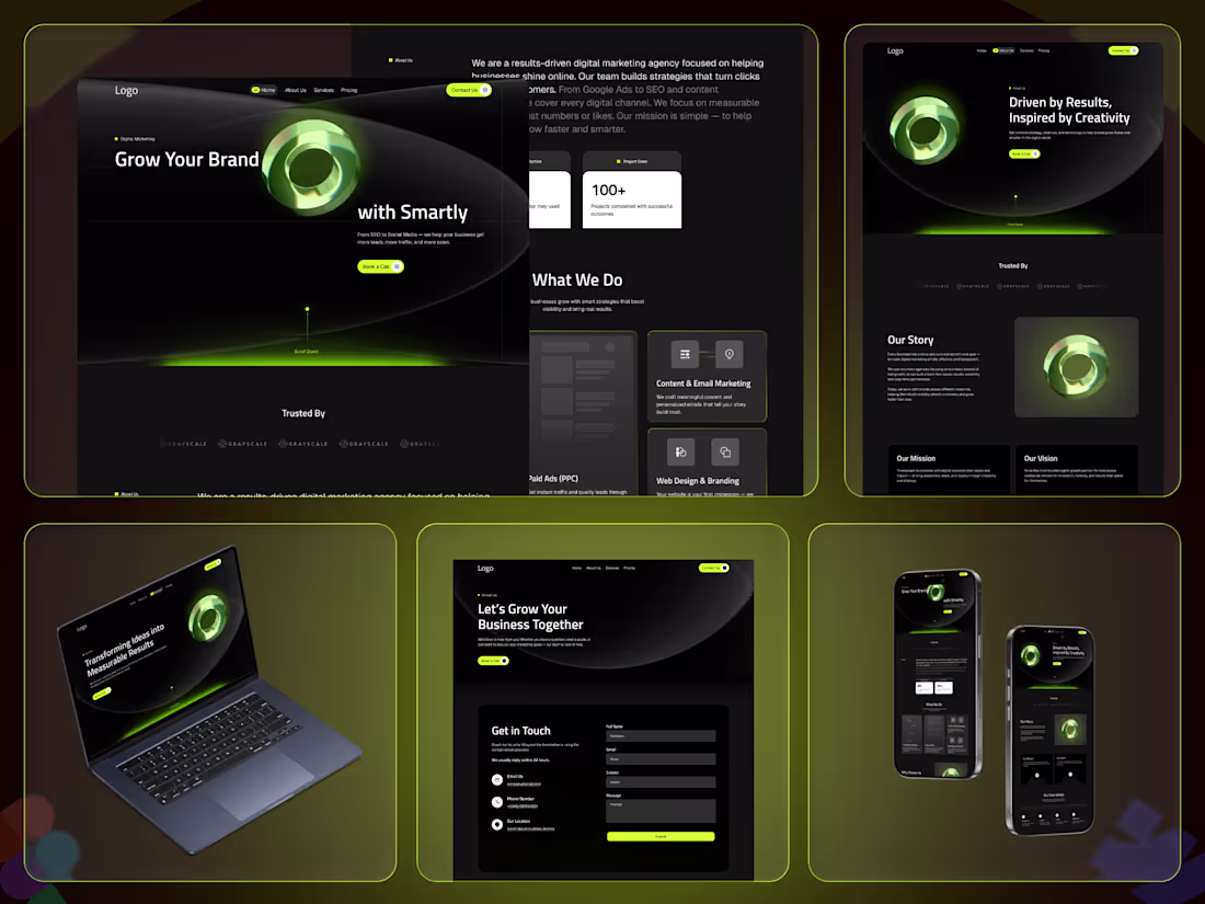 Cover image for Modern Marketing Website | Figma Design + Webflow Development
