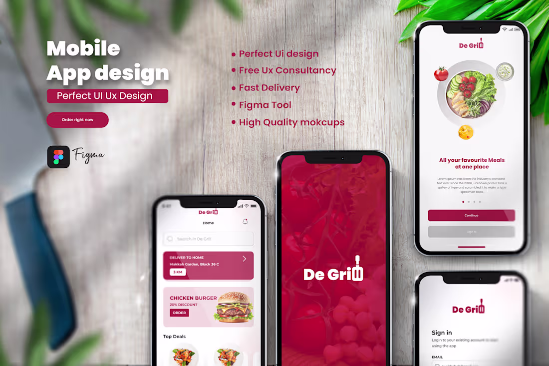 Cover image for De Grill Ui Ux App 