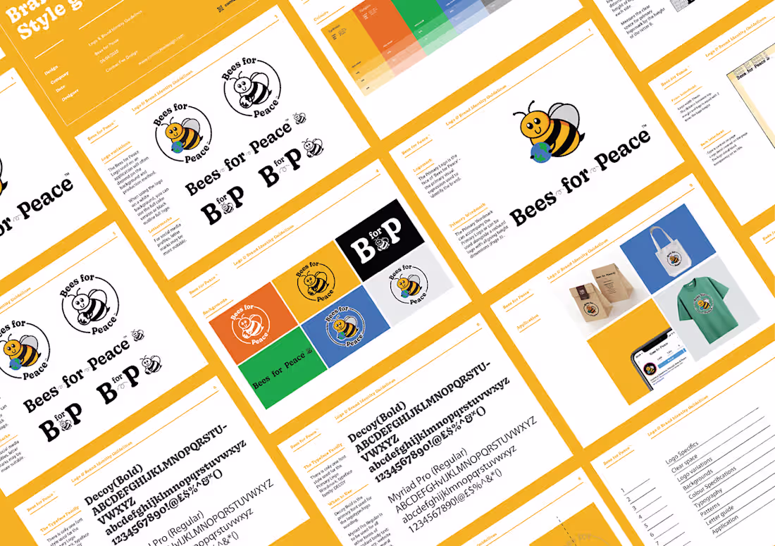 Cover image for Bees for Peace Brand Identity Guidelines