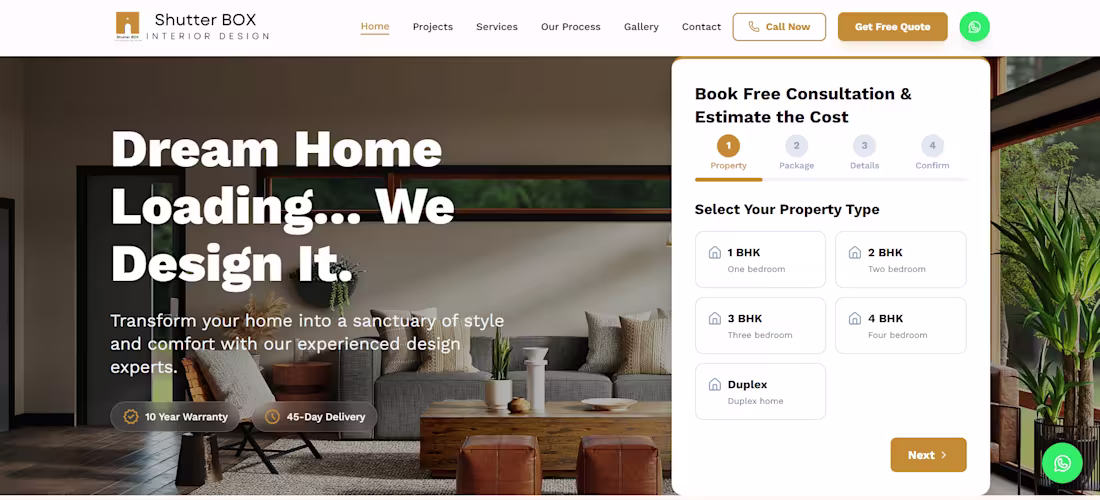 Cover image for ShutterBox Interiors – Interior Design