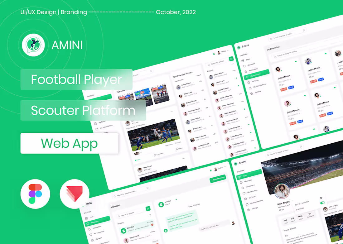 Cover image for Football Player/Scouter Platform - Web App
