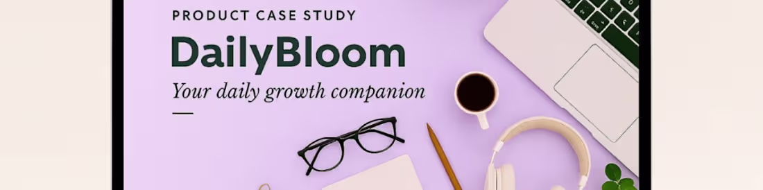 Cover image for Title: DailyBloom — AI-Powered Habit