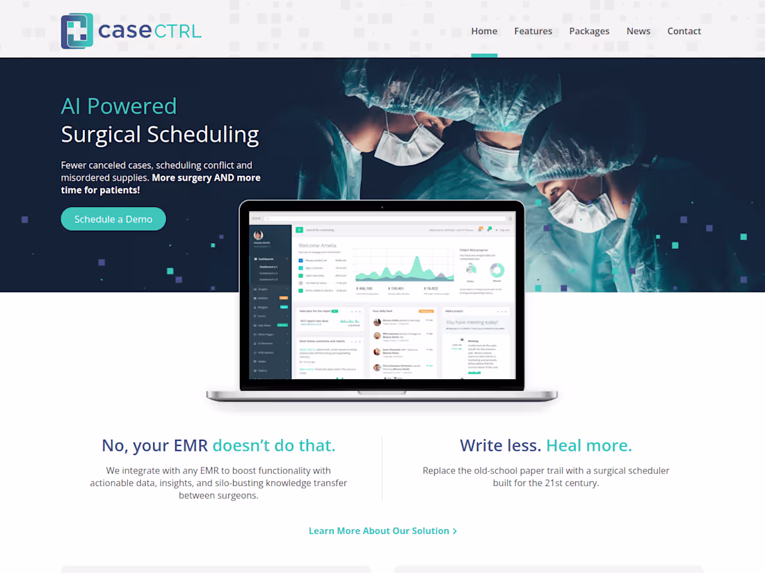 Cover image for CaseCTRL | Surgical Scheduling Software
