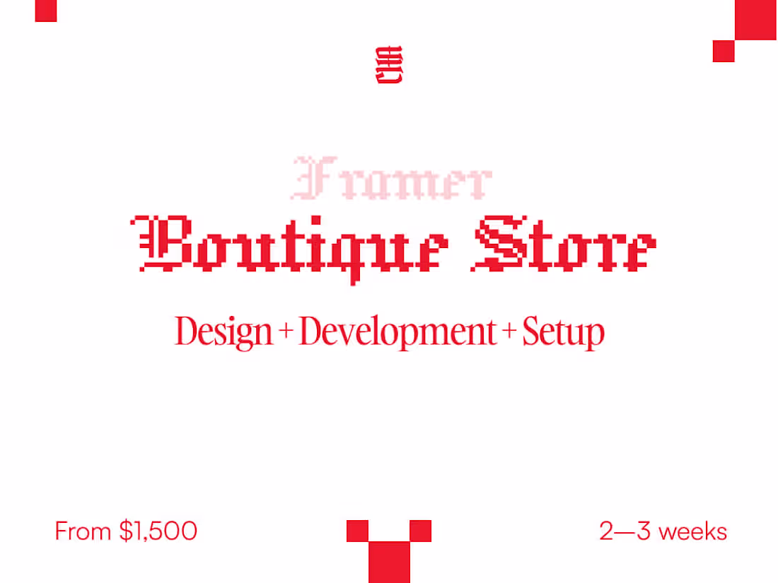 Cover image for Framer Boutique Store — Design & Development