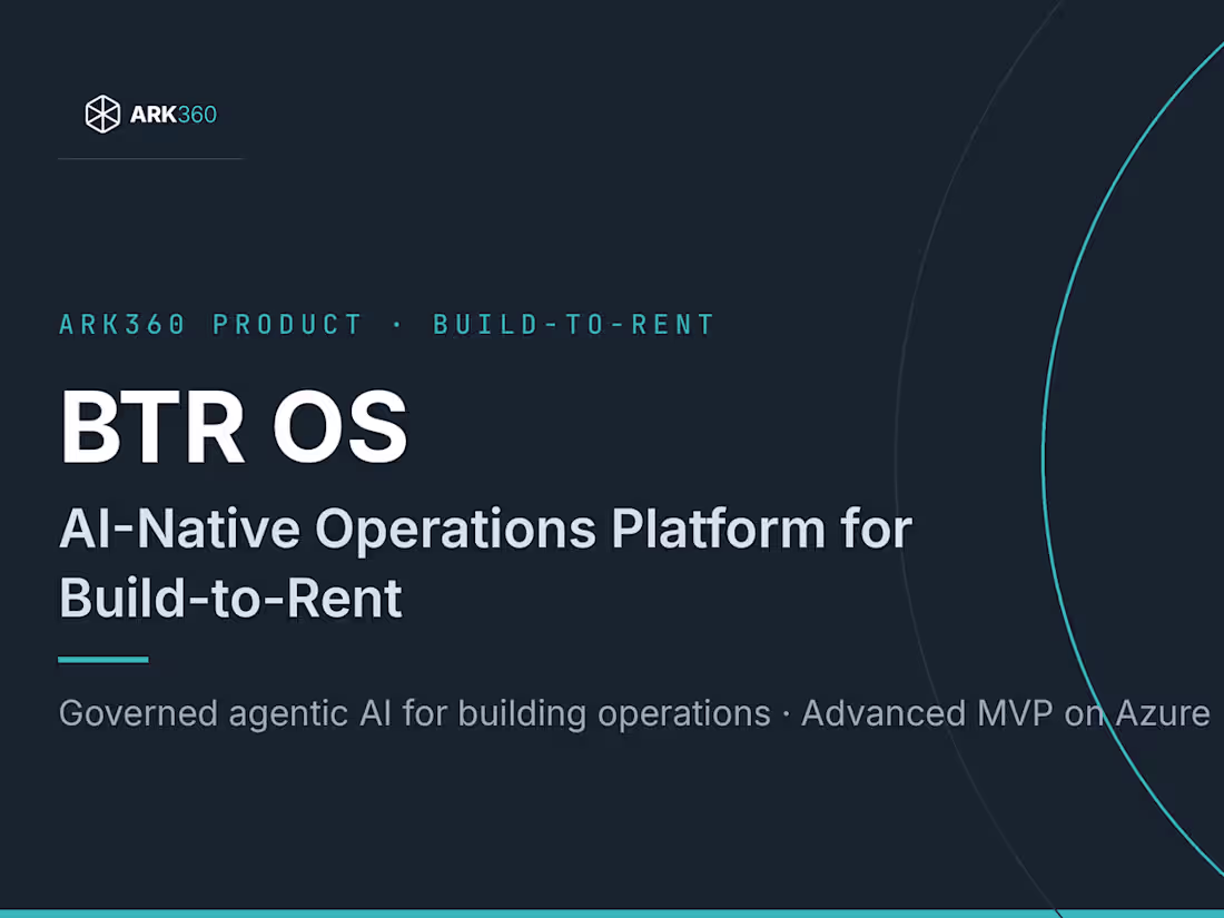 Cover image for BTR OS: AI-Native Operations Platform for Build-to-Rent