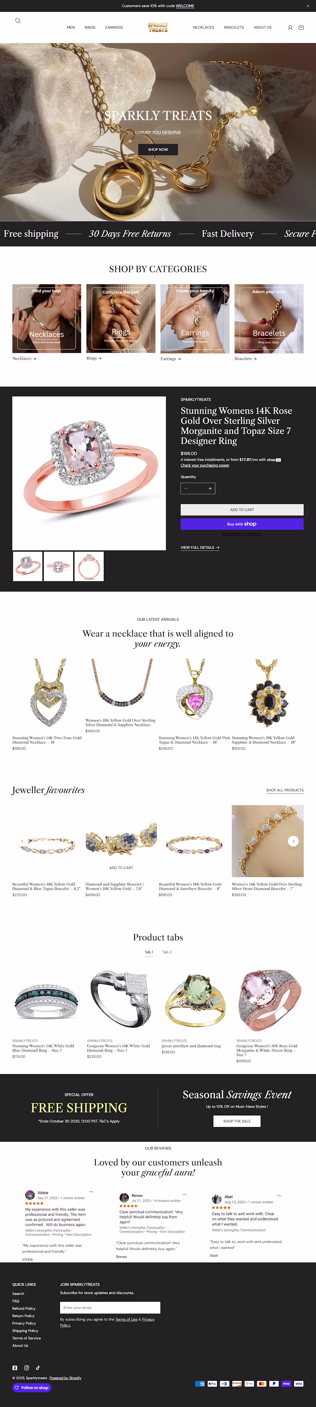 Cover image for Jewelry Brand | Shopify Store Build