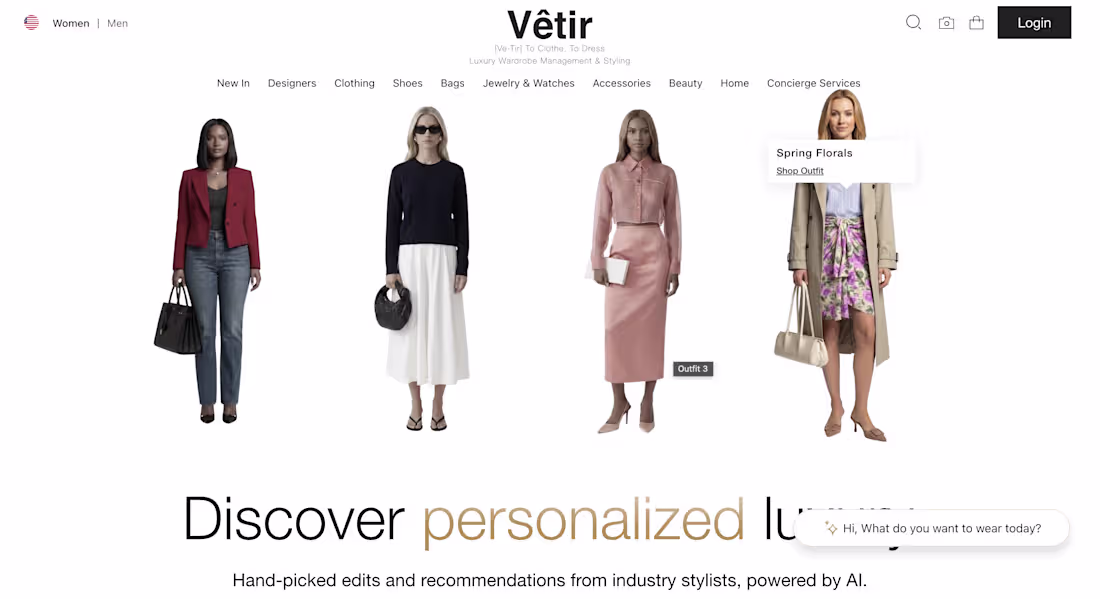 Cover image for Vêtir — shop luxury fashion,