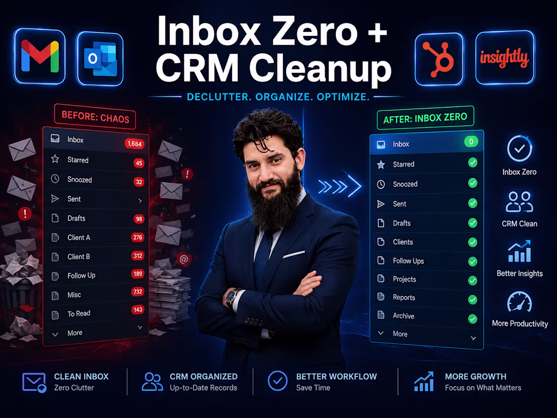 Cover image for Inbox Zero + CRM Cleanup for Busy Founders