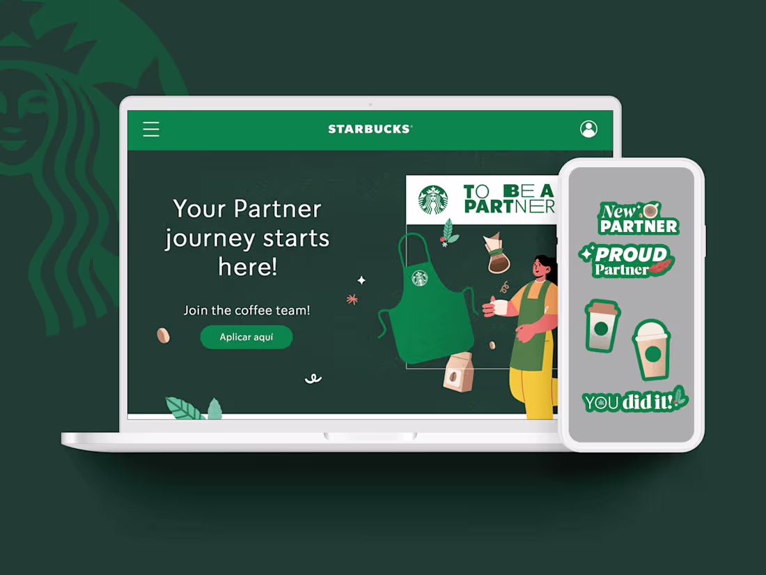 Cover image for Starbucks Partners 💻 Landing Page