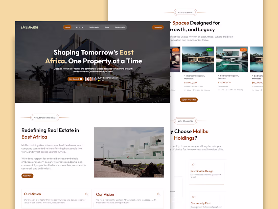 Cover image for Web Design for Real Estate Agency
