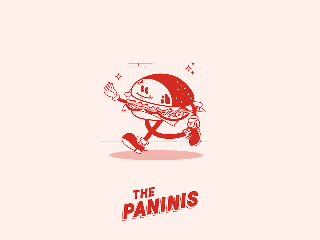 Cover image for THE PANINIS | Logo and branding created for a company that m...