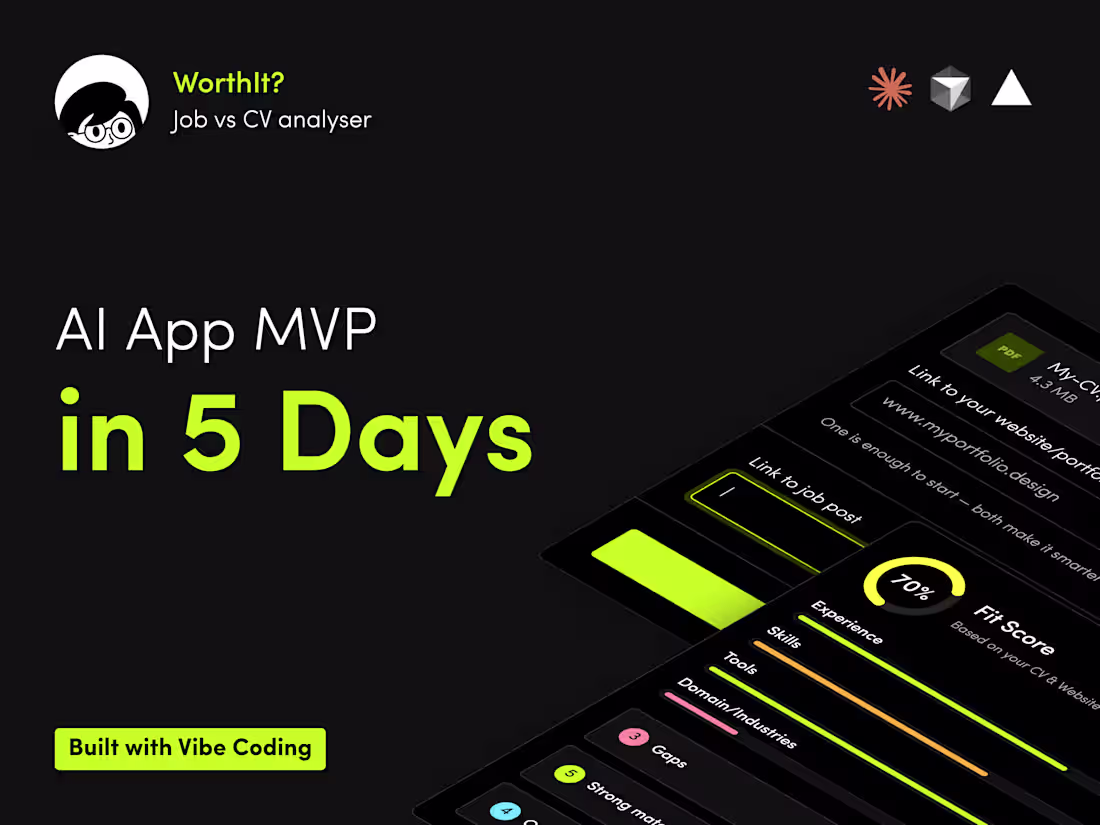 Cover image for AI Job–CV Analyzer MVP Built in 5 Days
