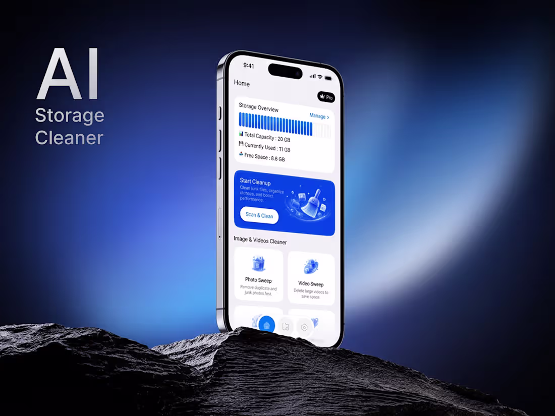 Cover image for Clean Smarter, Store Better | Storage Cleaner App Design